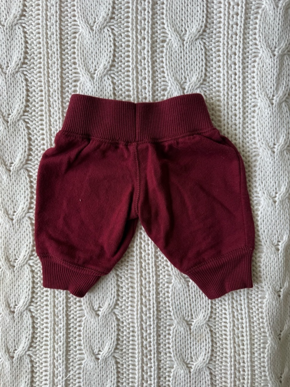 Circo Maroon Baby Jogger Shorts with Navy Waistband Newborn - Picture 3 of 3